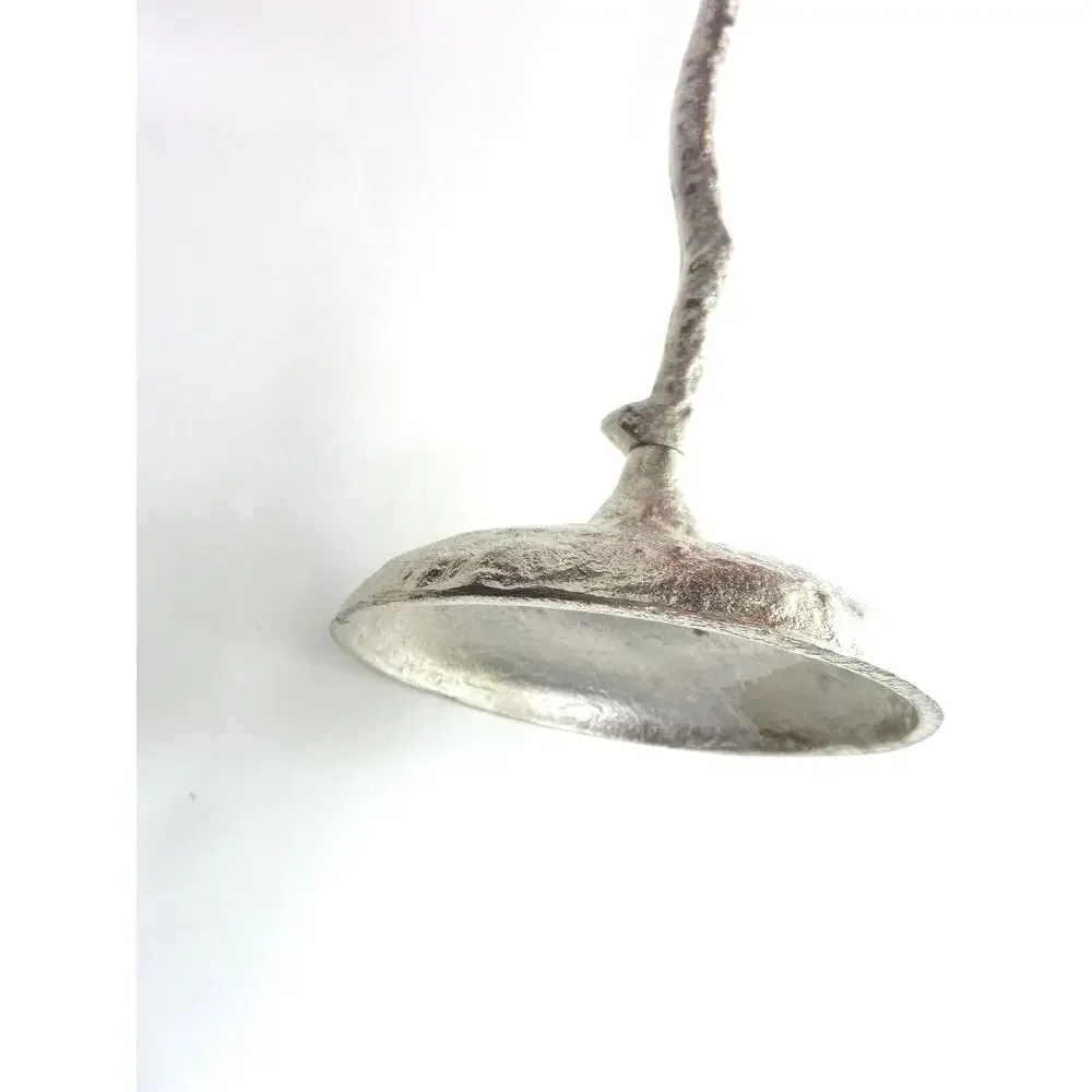 Vintage Silver Tone Metal Branch Votive Candle Stand Holder Standing Bird 17.5